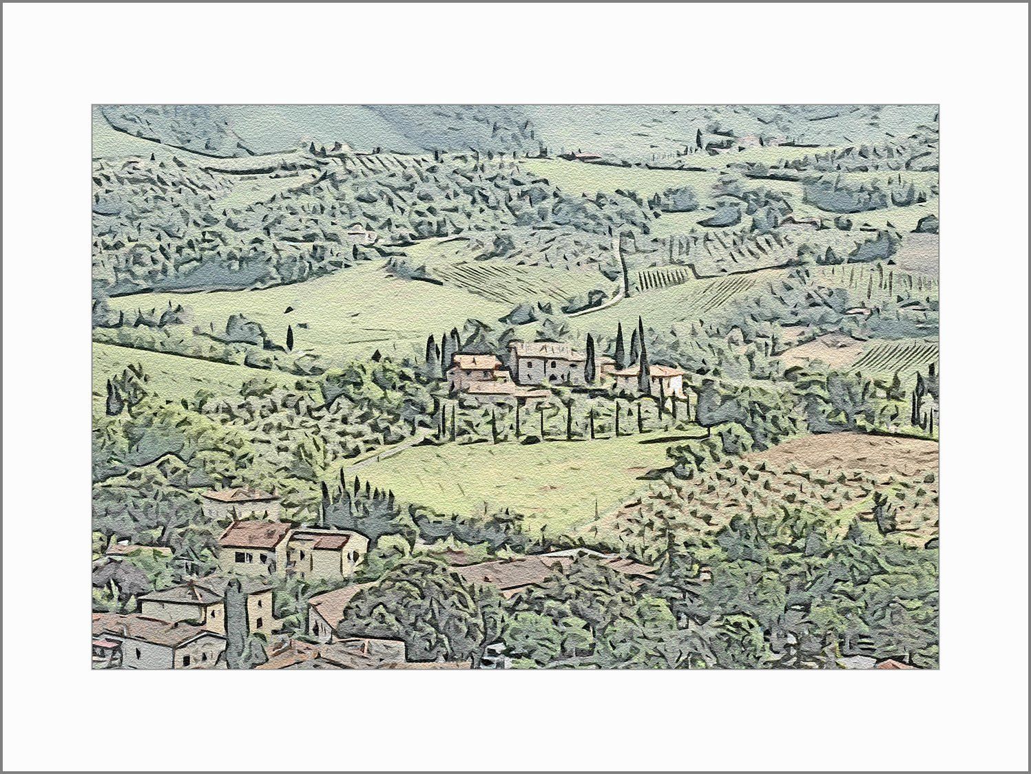 Landschaften der Toskana