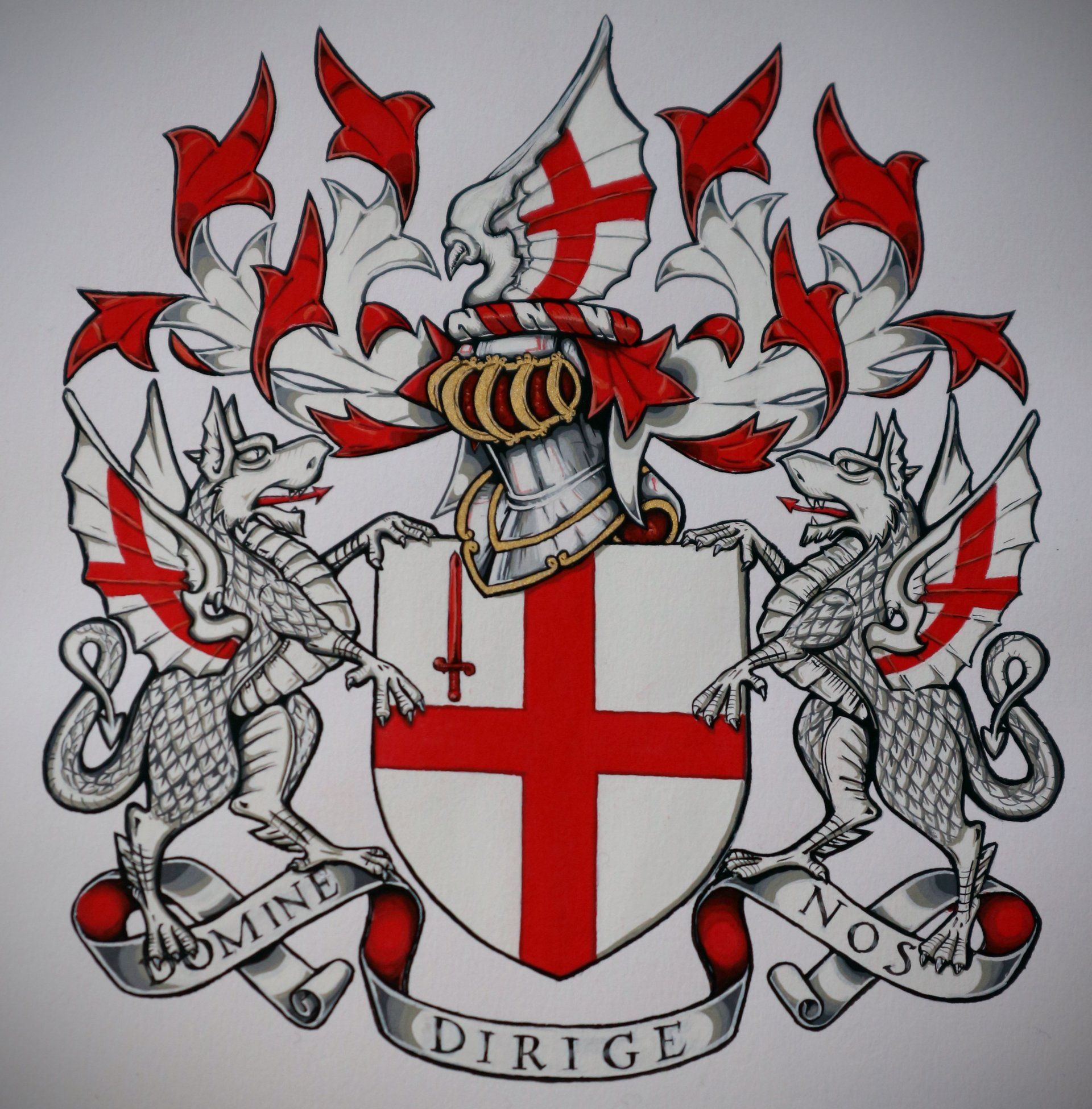 Coat of Arms of the City of London, front page of a donour's book © Attilio Medda