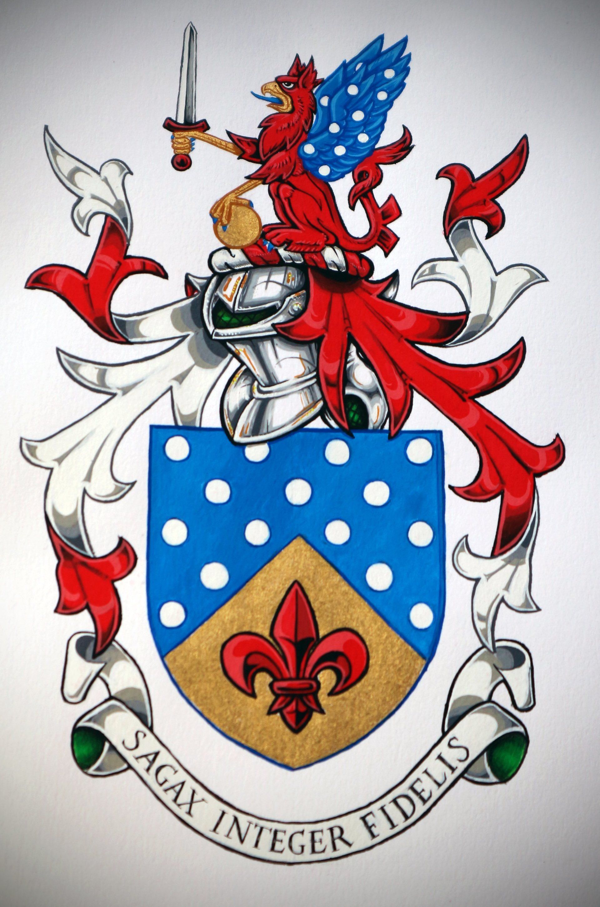 Coat of Arms of the Alderman & Sheriff Elect T.H., front page of a Donour's Book © Attilio Medda