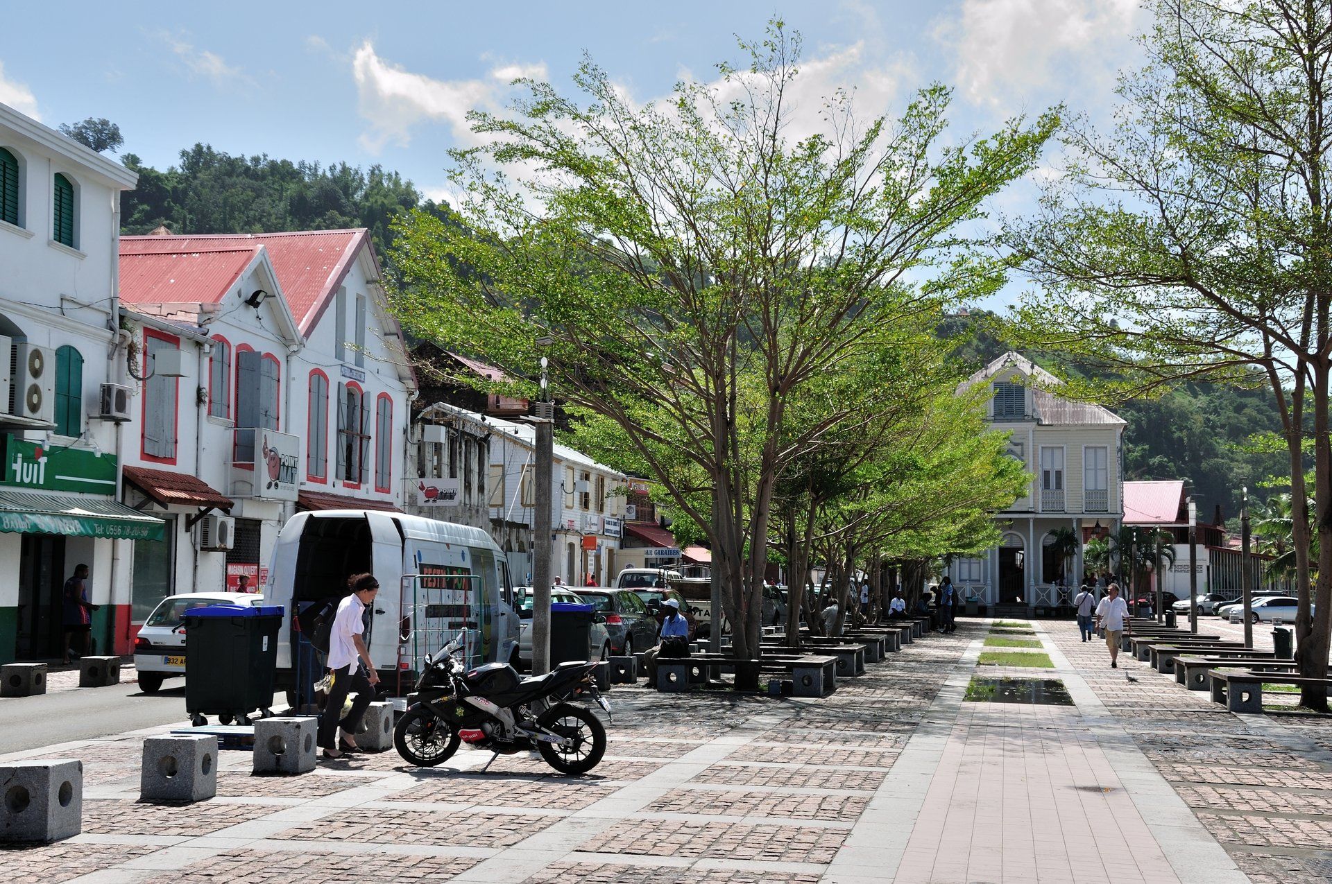 Dorfplatz in Saint-Pierre, Martinique