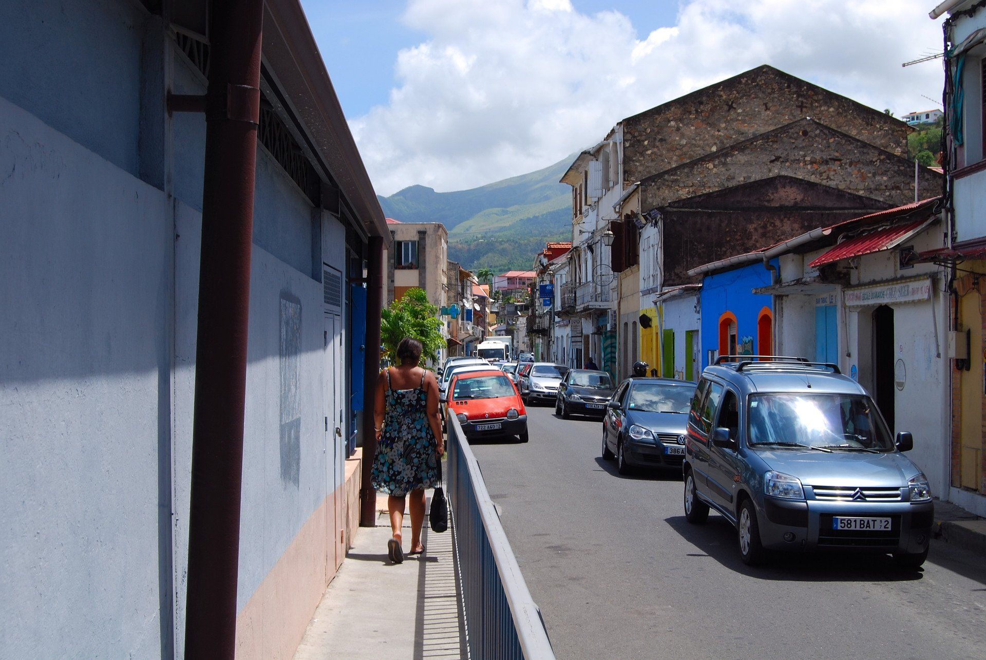 Strasse in Saint-Pierre, Martinique