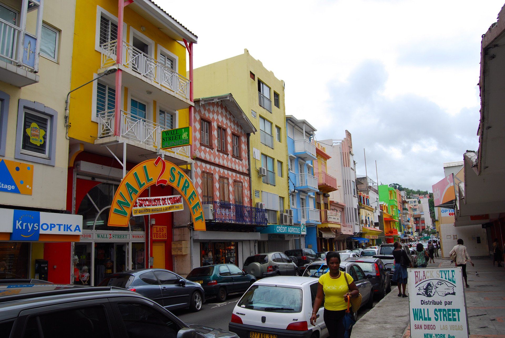 Strasse in Fort de France, Martinique