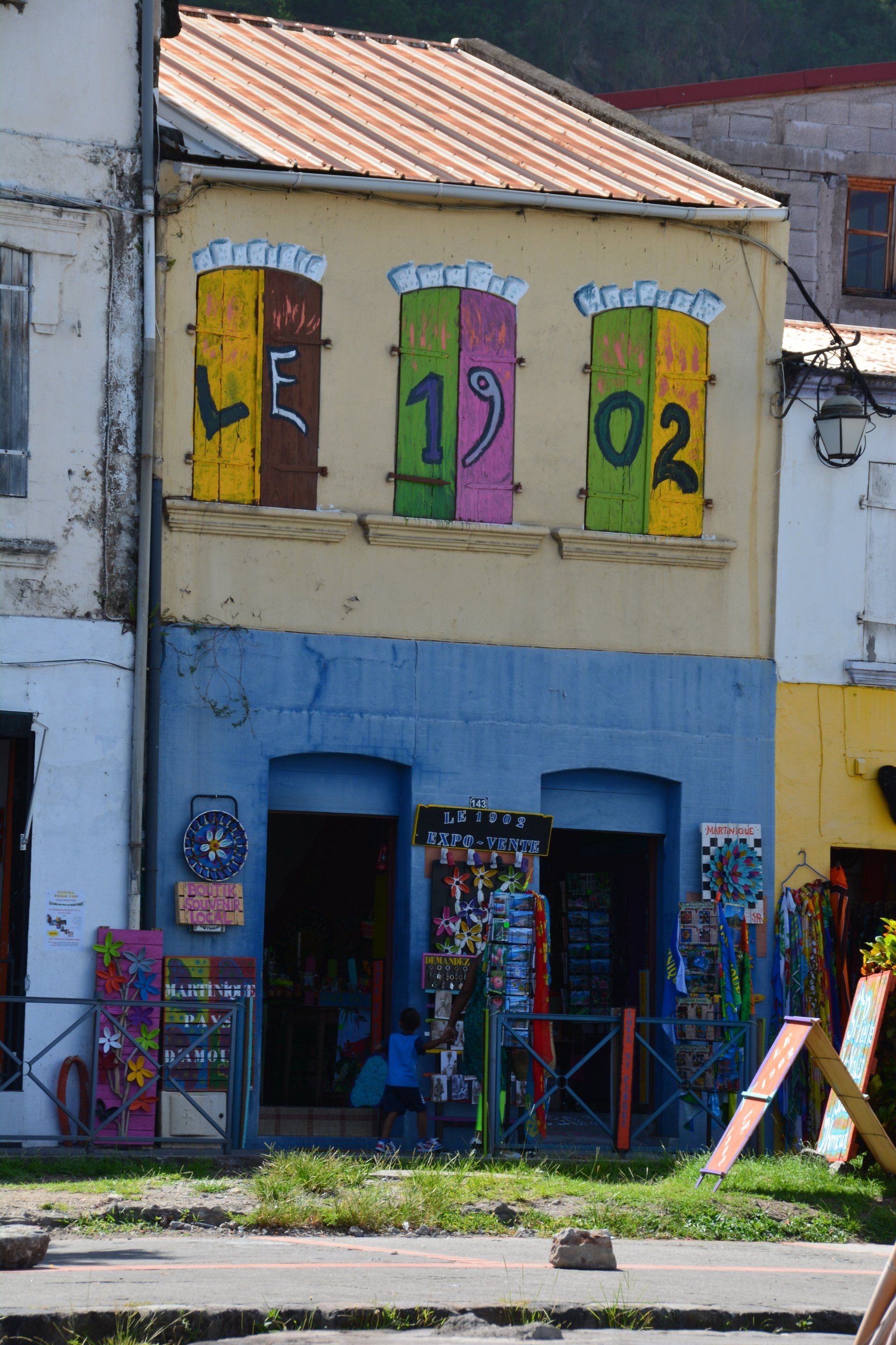 buntes Haus in Saint-Pierre, Martinique