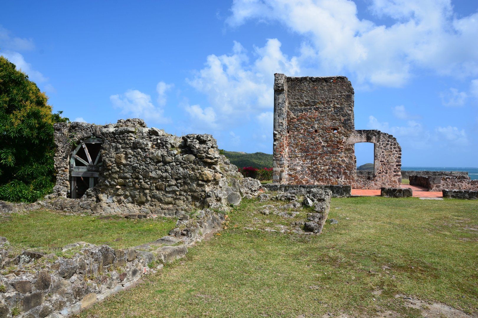 Überreste und Ruinen vom Chateau Dubuc Martinique