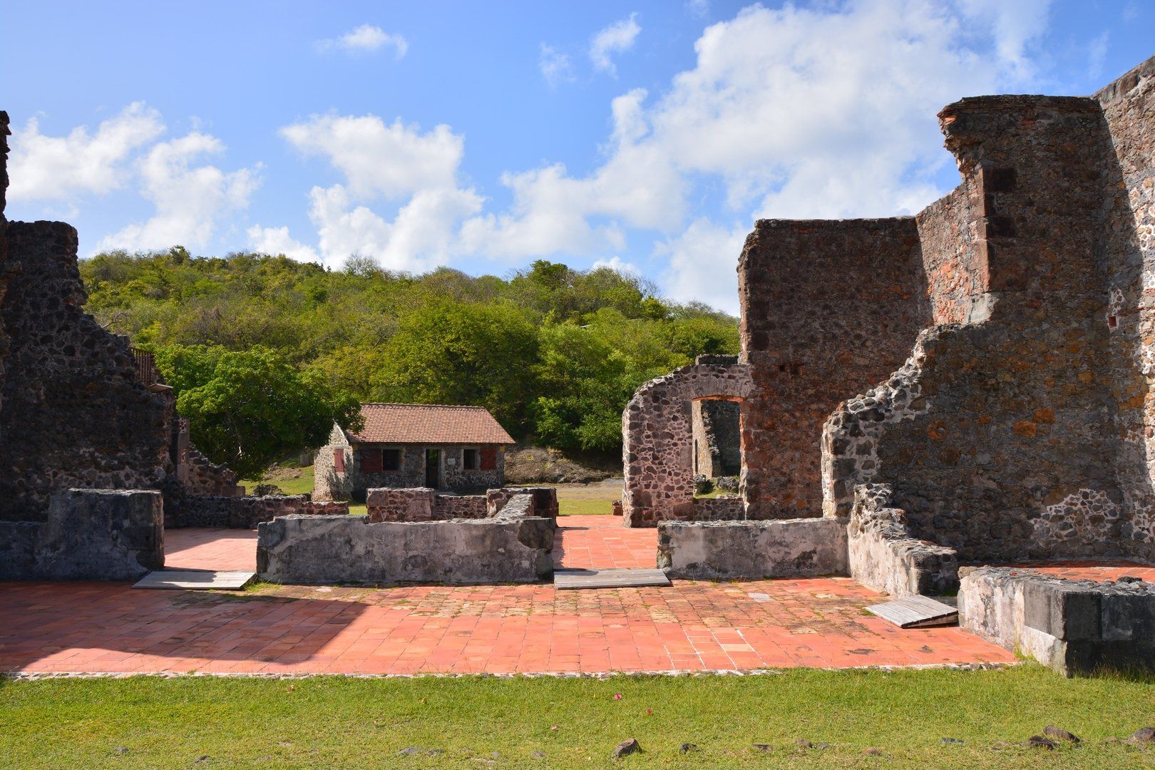 Überreste und Ruinen vom Chateau Dubuc Martinique