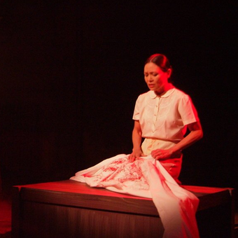 scene from Cambodia Agonistes, the Musical