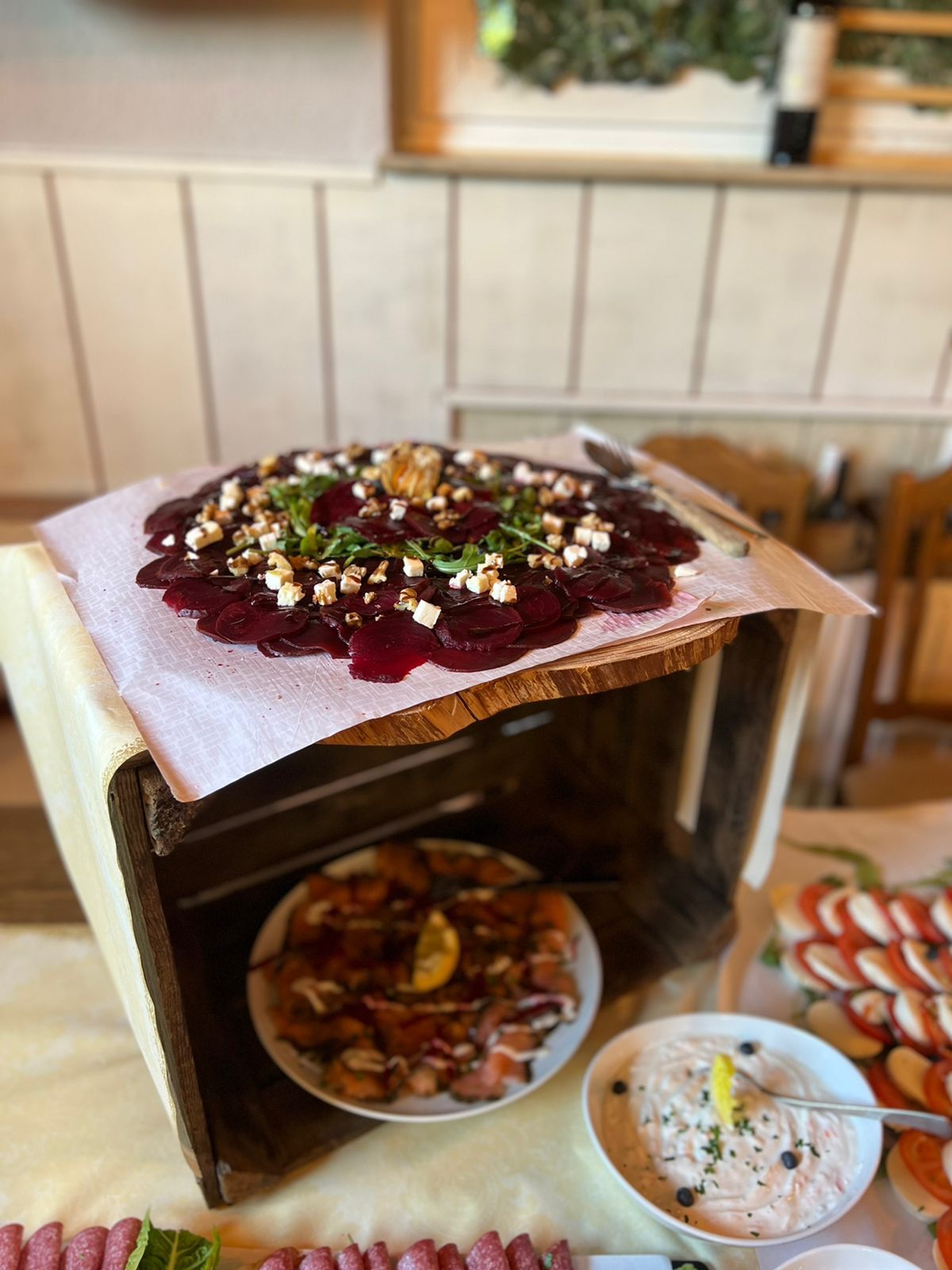 Buffet in der Lister Laube