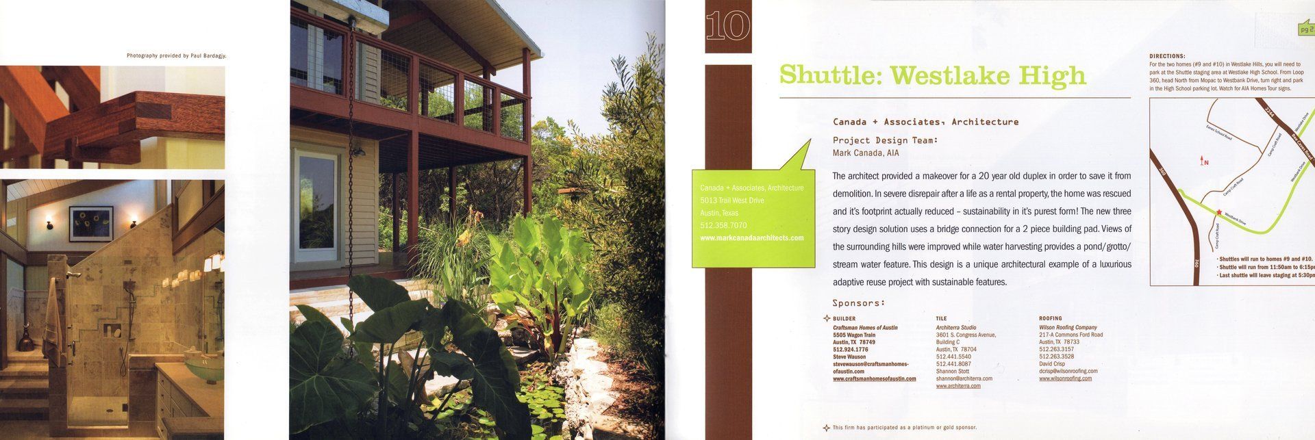 AIA Austin Homes Tour Listing, Buckeye House