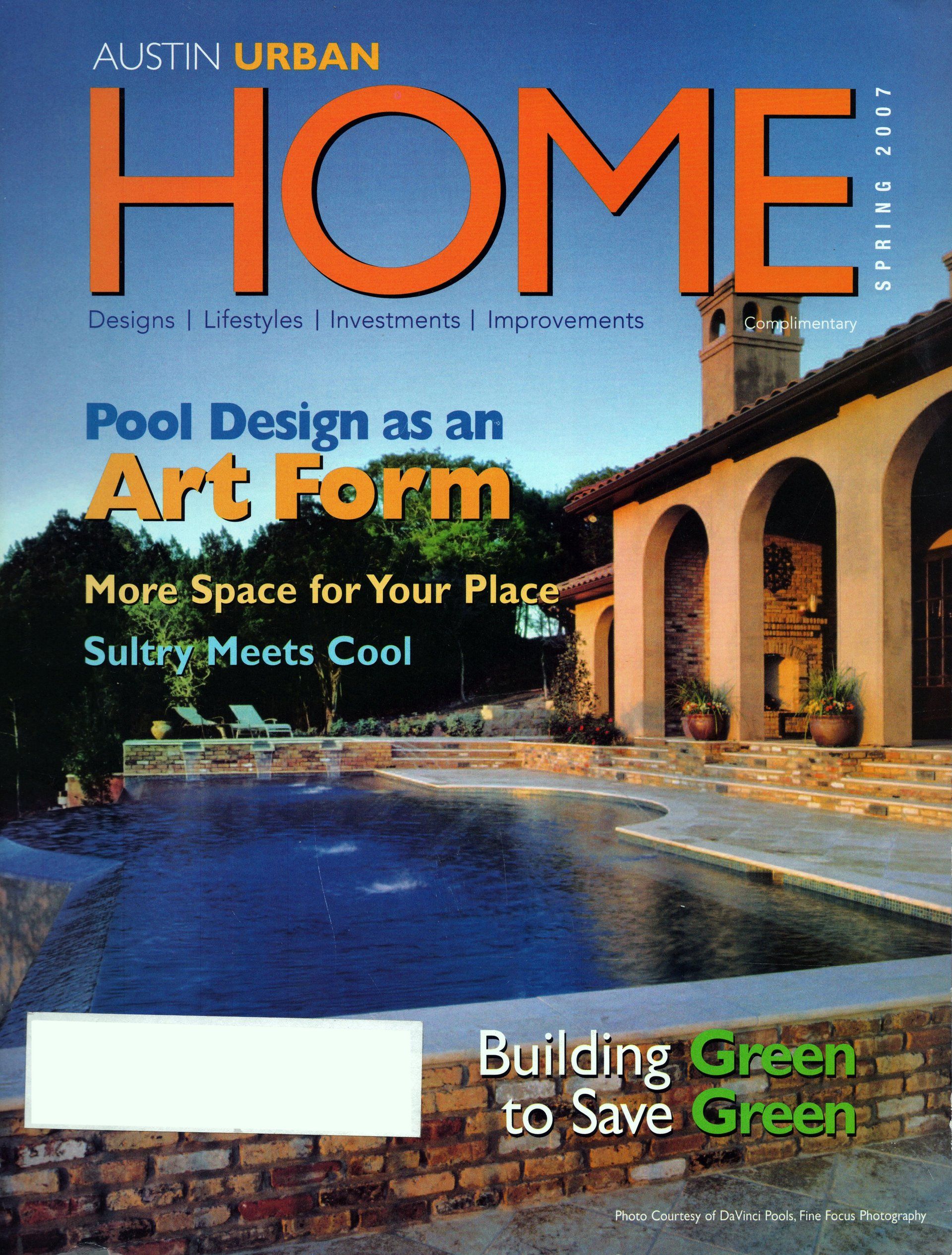 Cover of Austin Urban Homes magazine