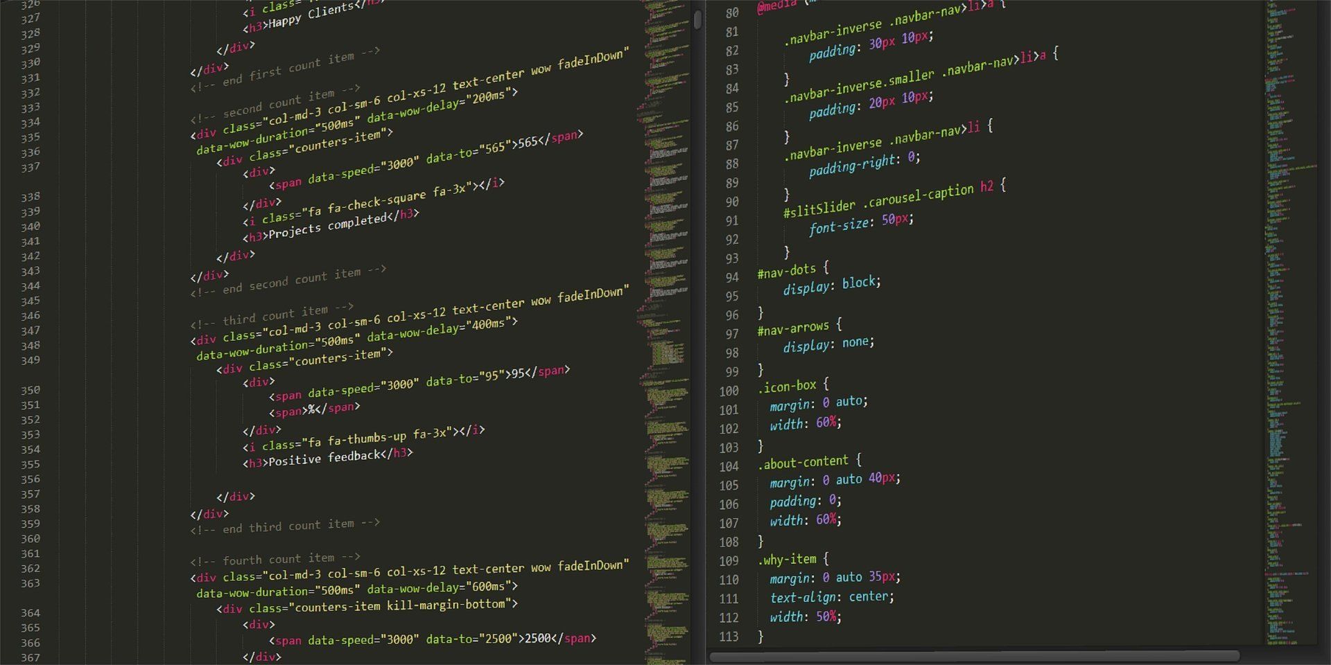 HTML & CSS Code