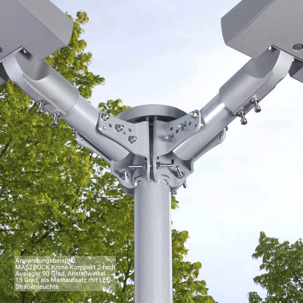 Mastauslegerarm doppelt für Lichtmast