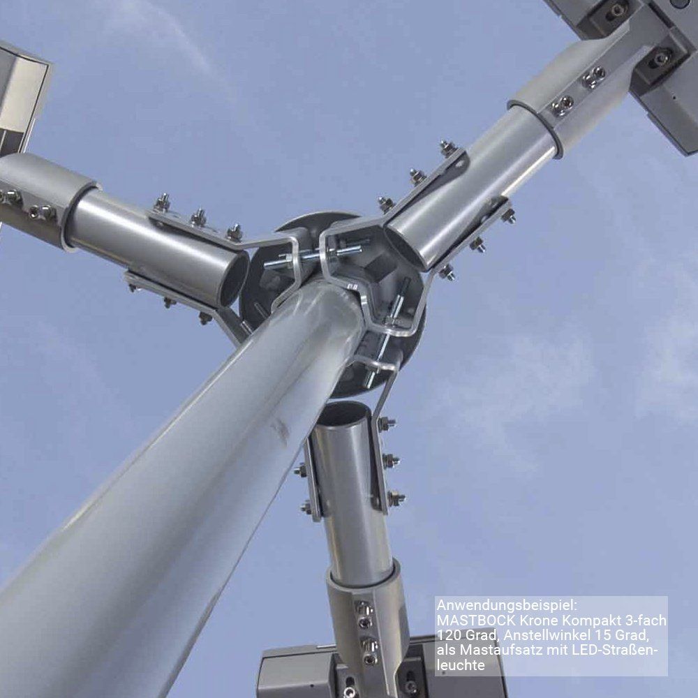 Dreifach Mastadapter für Straßenleuchte