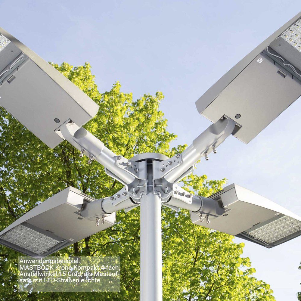 Masthalterung für LED Flutlichtmast