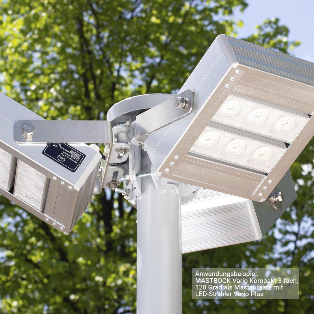 Mastaufsatz dreifach Flutlicht