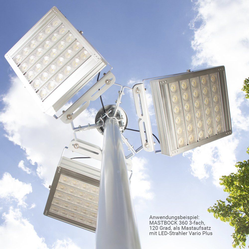 Mastaufsatz dreifach Beleuchtung
