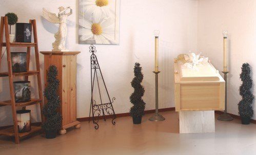 Beerdigungsinstitut Kammerer, Ausstellungsraum