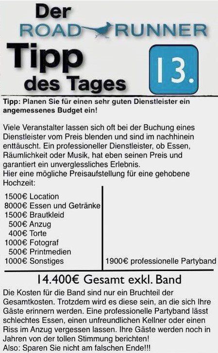 Gage Musiker - Zeitungsbericht