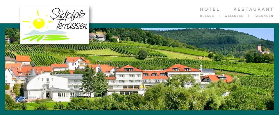 Wellnesshotel Südpfalz - Terrassen in Gleiszellen