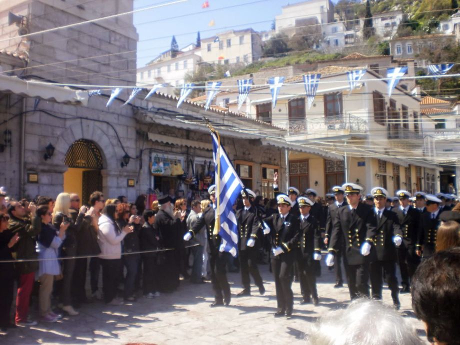 Independence Day Celebration On Hydra Island Greece