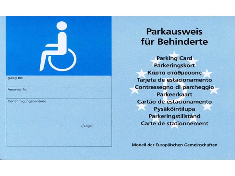 Mit einem Behindertenausweis leichter zum Parkausweis