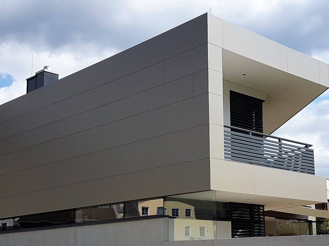 Alucubond Fassade im Wohnbau
