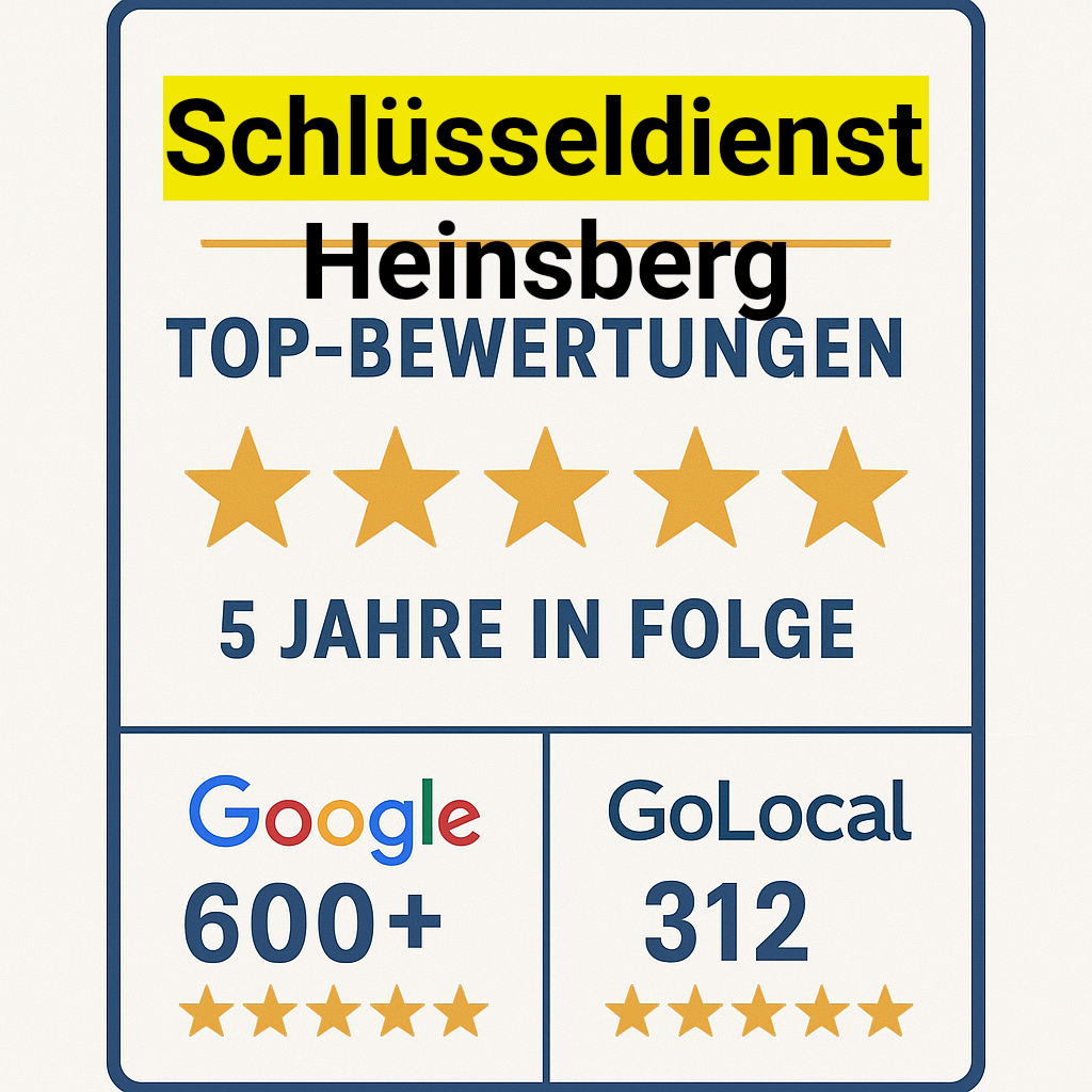 Schlüsseldienst Heinsberg – schnelle Türöffnung zum 80 Euro Festpreis - Top Bewertungen