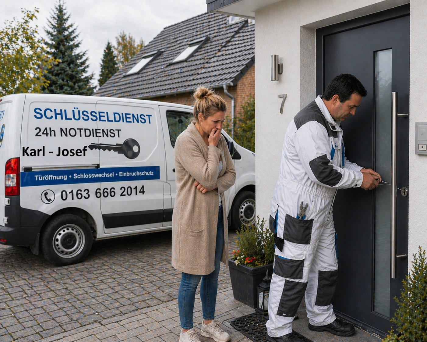 Keine Sorge ! Ich öffne auch Sicherheits Türen zum Festpreis.