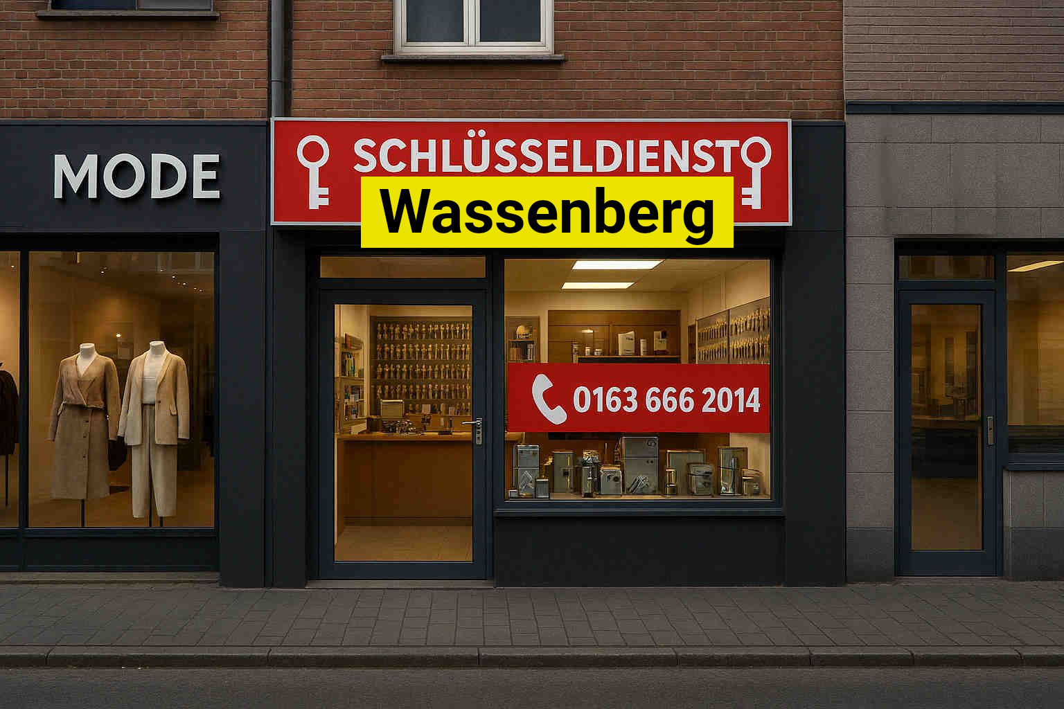 Wassenberg - Schlüsseldienst Ladenlokal von Karl - Josef - Beispiel