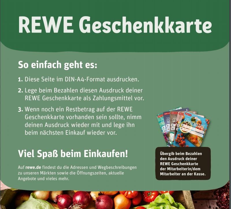 Rewe Gutscheine