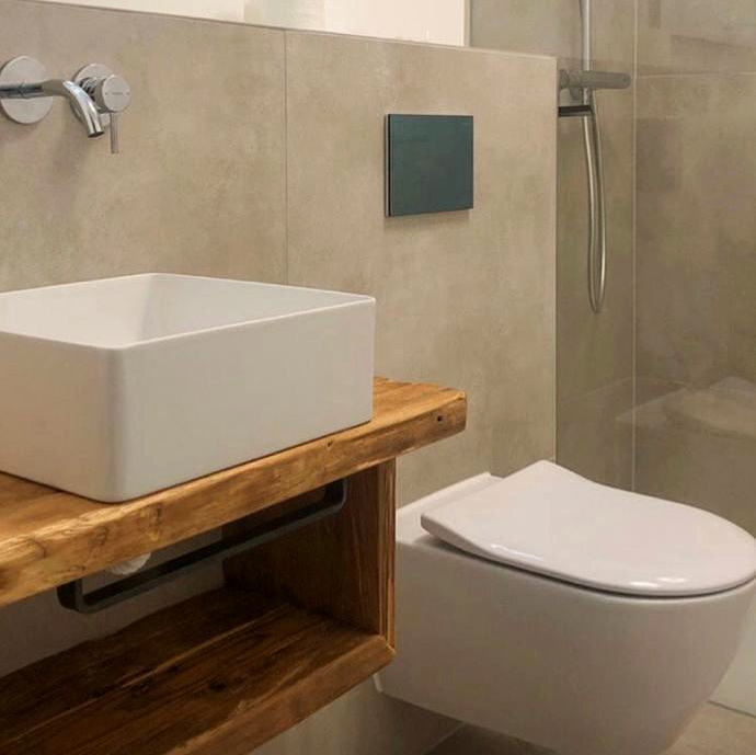 Waschtisch O | Massivholzmöbel aus Altholz von woodesign