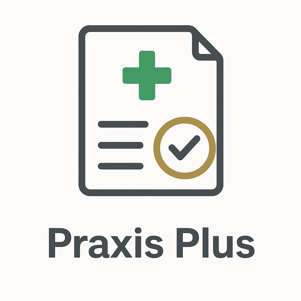 Logo Praxis Plus – erweitertes Beratungspaket von Arztpraxisrecht.de für Ärzte und Praxisgründung