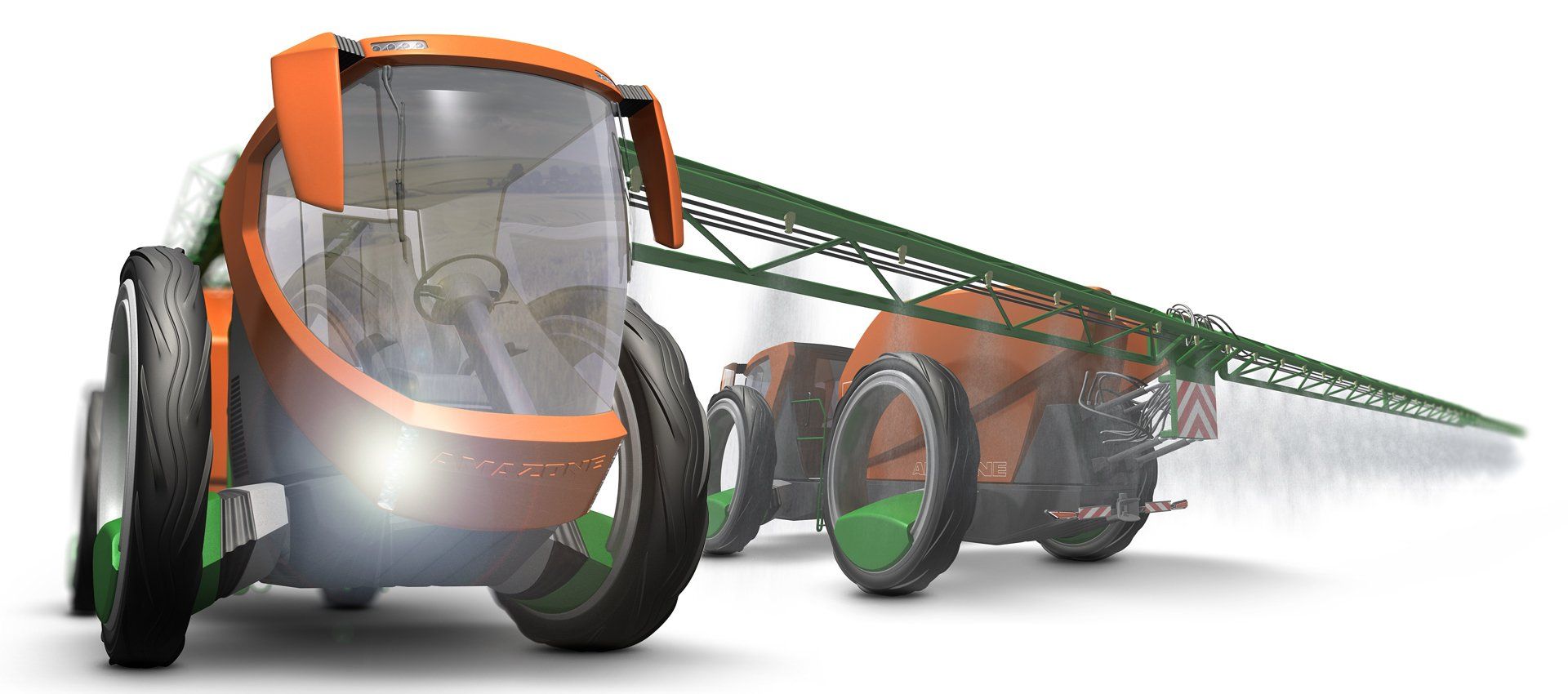 Designkonzept AMAZONE Feldspritze GEN-X mit patentiertem Fahrwerk