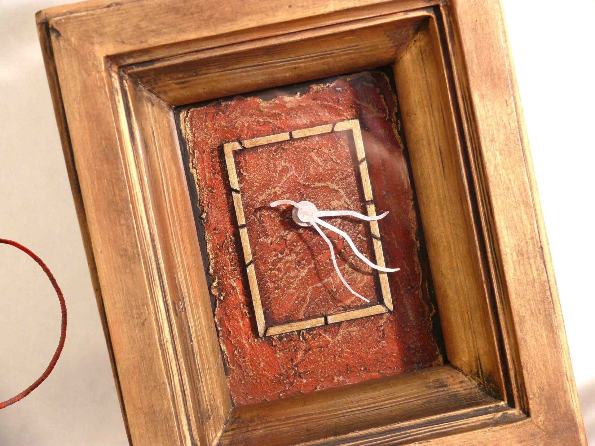 Kaminuhr mit Hummer und Krabbe Ziffernblatt