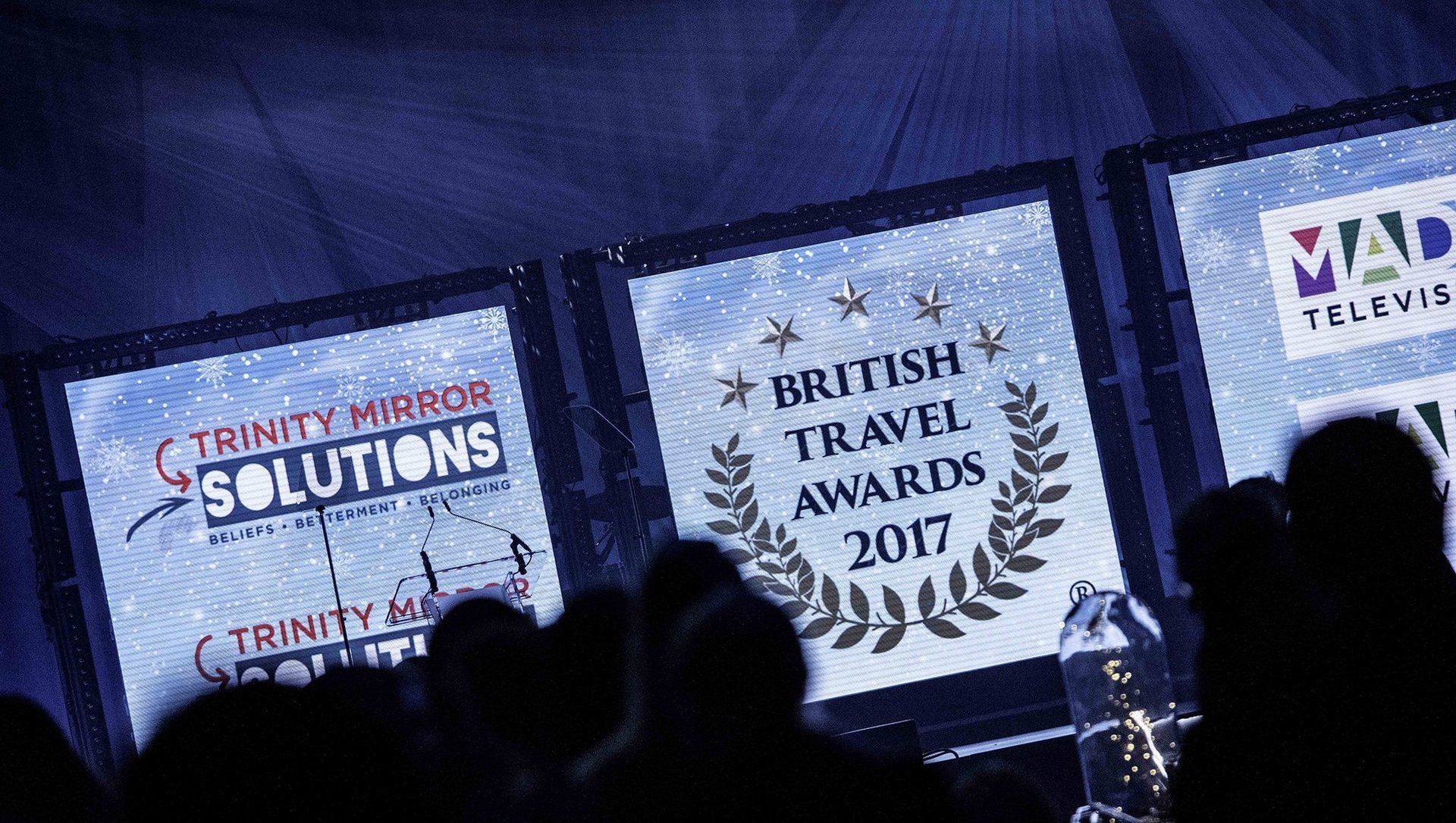 Brritish Travel Awards Stage LEDs