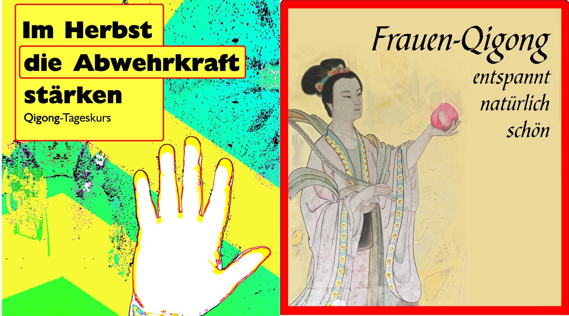 Plakate über Qigong für Frauen undzur Stärkung
