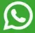 Weißes WhatsApp-Chat-Symbol auf quadratischem Hintergrund