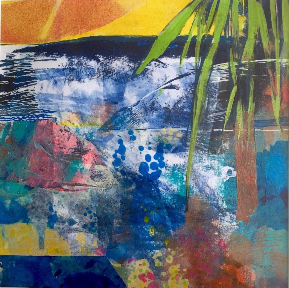 Cornish Holiday , Semi Abstract Painting