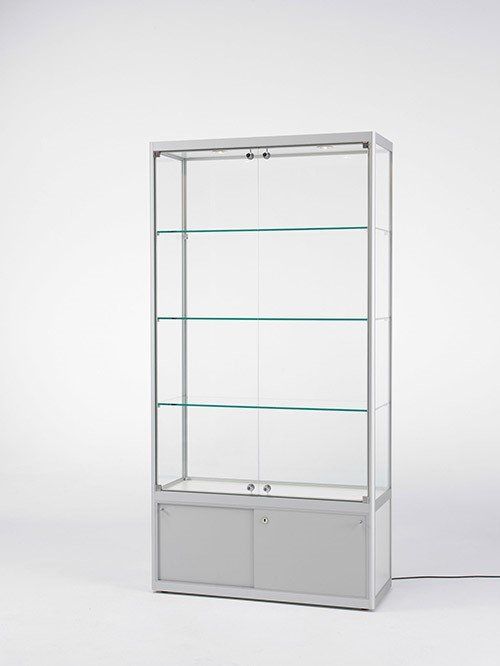 Glasvitrine mit Unterschrank