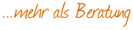 Slogan als Grafik ...mehr als Beratung