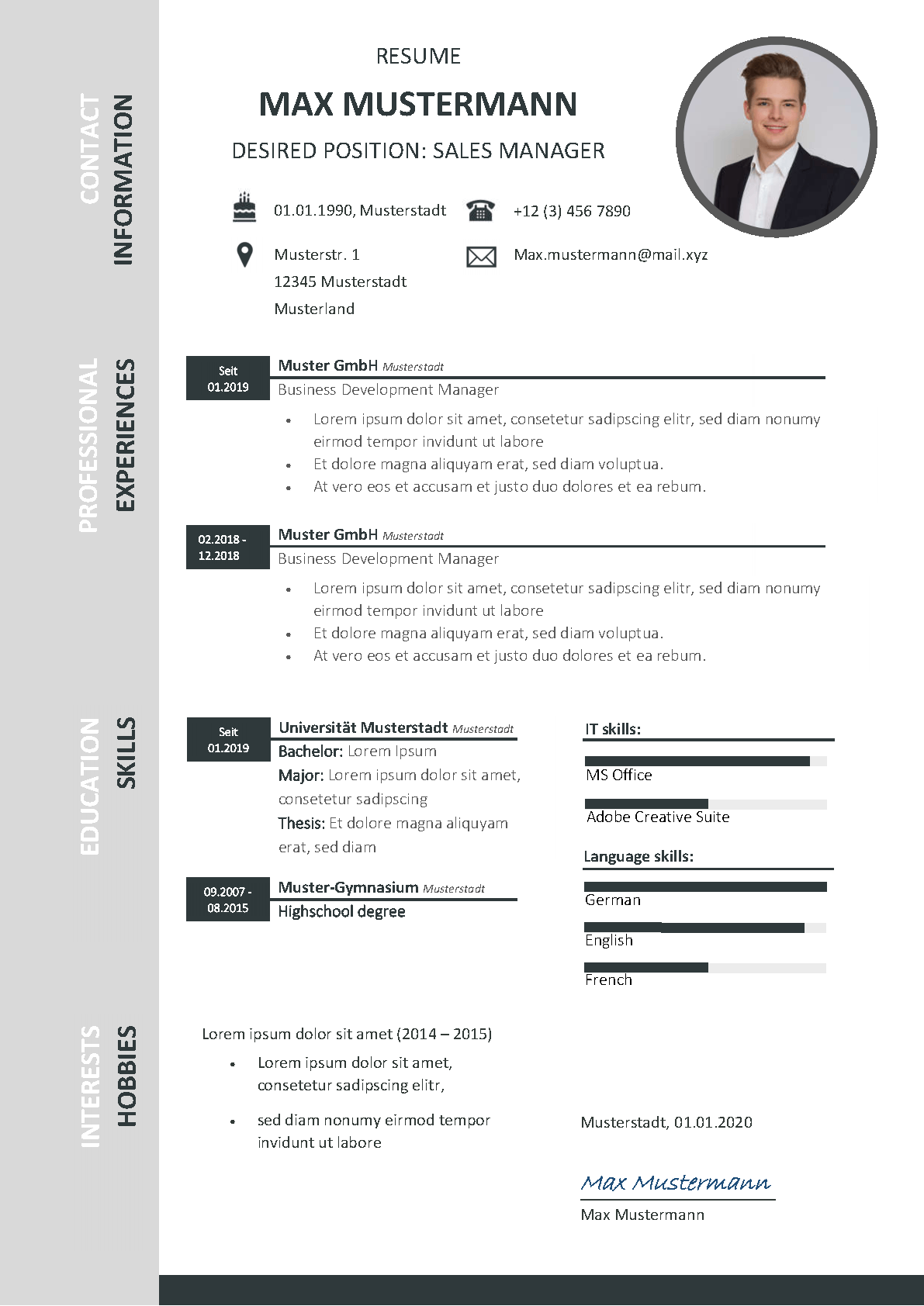 How To Make A Cv In German