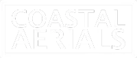 Coastal Aerials website logo white in capital letters