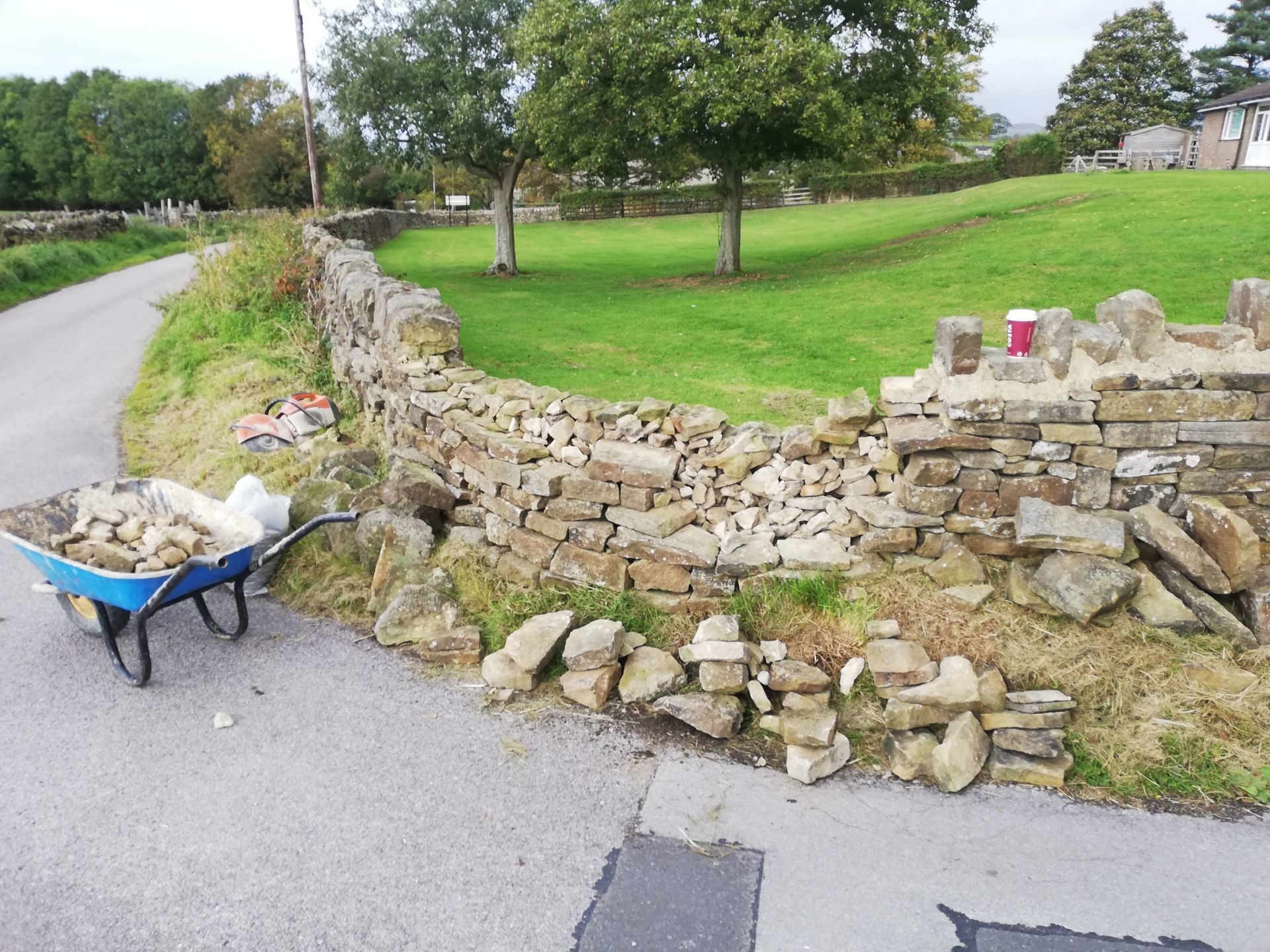 Dry Stone wall before
