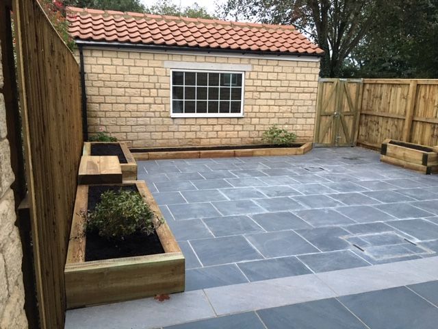 After with new patio