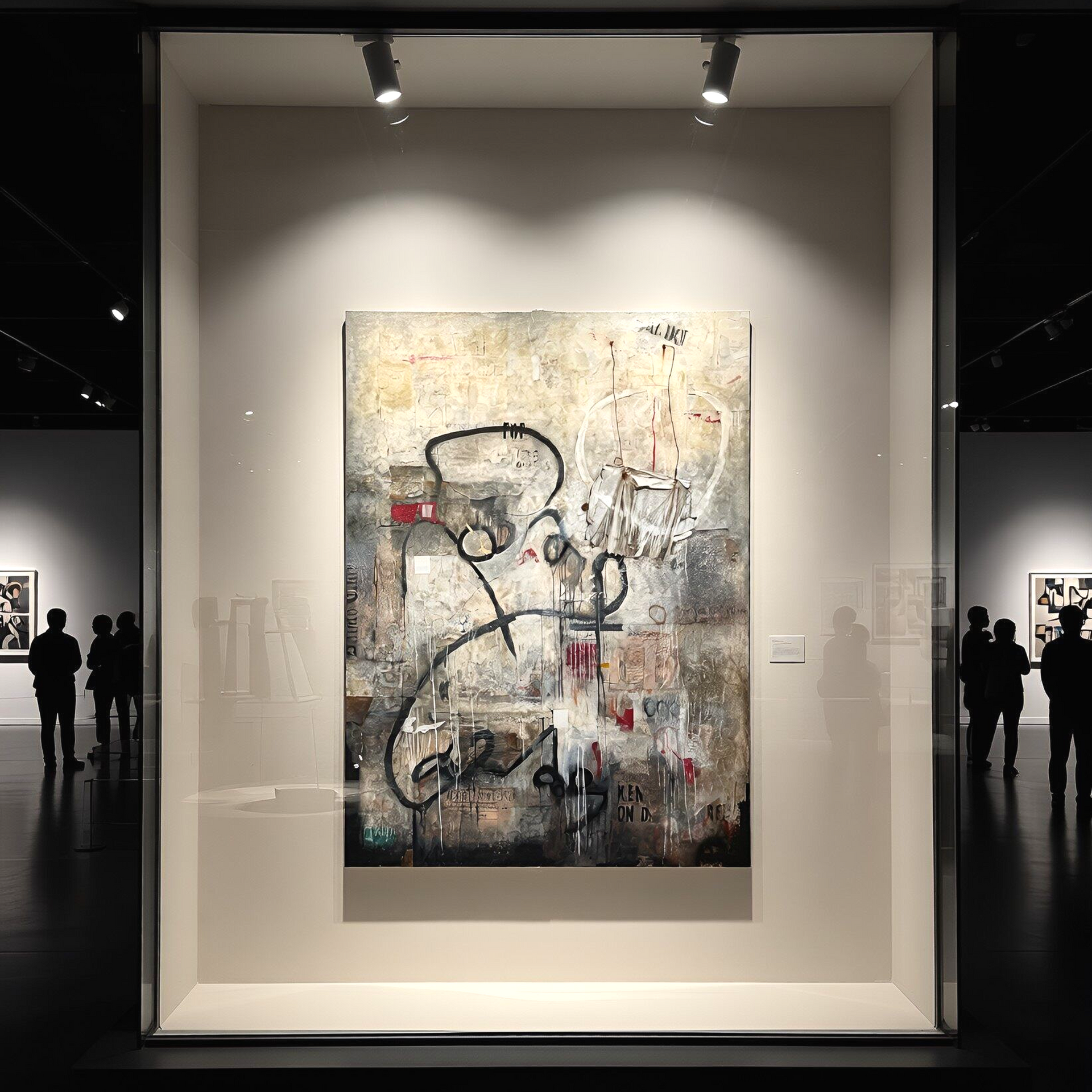 Lesart, grossformatiges Original, mixed media | Canvas, kraftvoll, aussagekräftig, kritisch, abstrakt, Contemporary Artwork, anneleyer.art | contemporary | artwork | Kunstwerk | Abstract | Galerie | Sammlung | Collection | mixed media canvas |