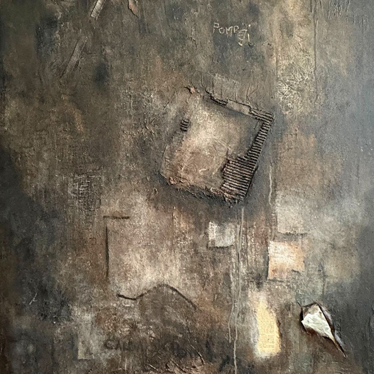 Kunst, Malerei, Mischtechnik, Galerie, Art, Collage, Acryl, Leinwand, Anne Leyer Art, Design, Kunstwerk, el oyente