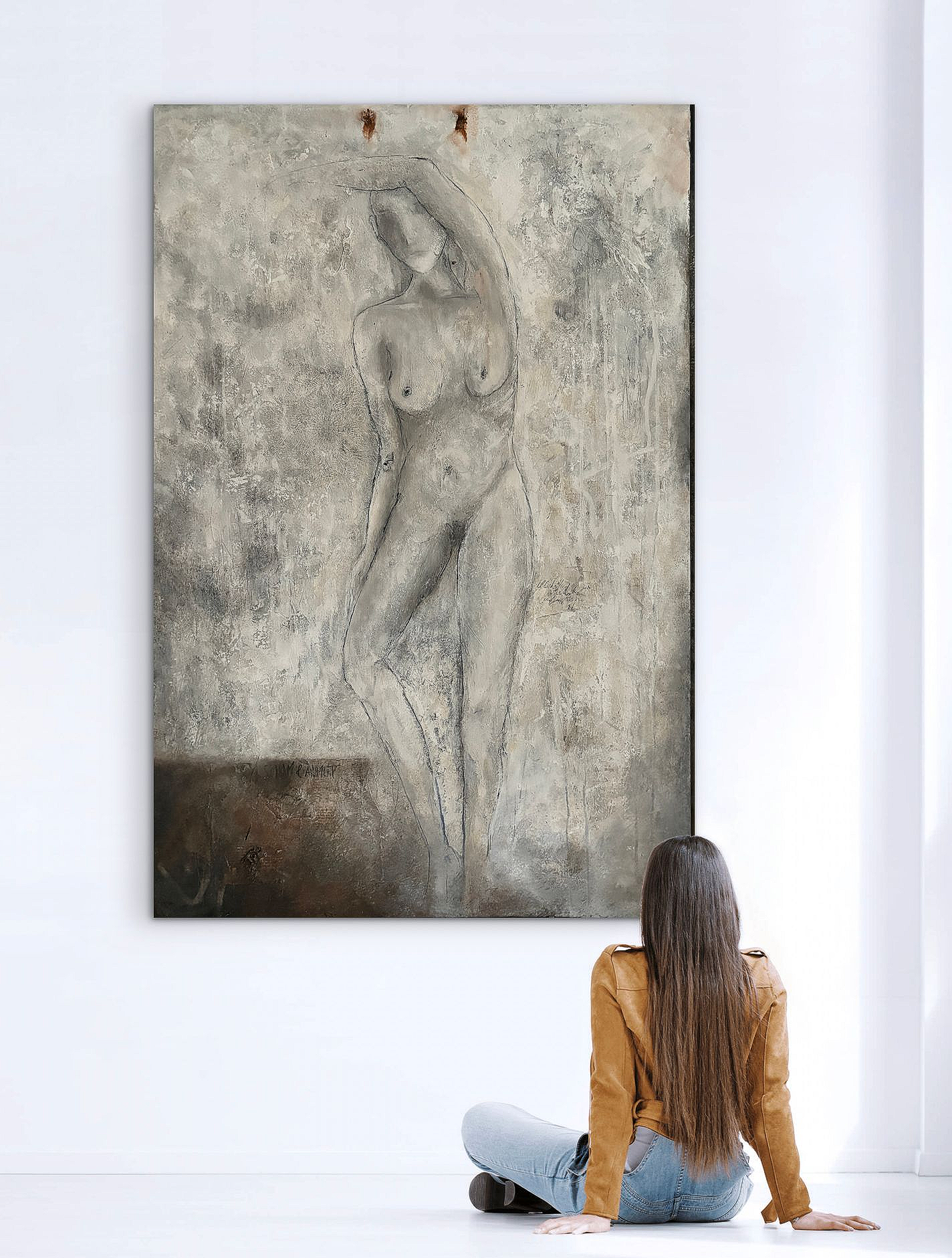 anneleyer.art | contemporary | artwork | Kunstwerk | Abstract | Galerie | Sammlung | Collection | mixed media canvas | Scham & Anmut