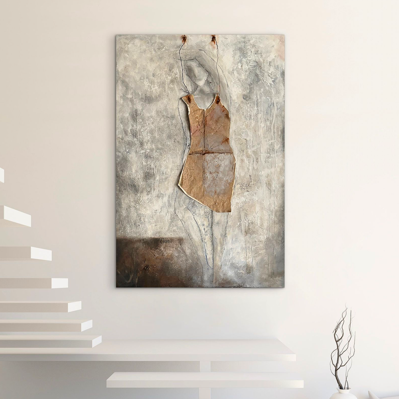 anneleyer.art | contemporary | artwork | Kunstwerk | Abstract | Galerie | Sammlung | Collection | mixed media canvas | Feuerpferd