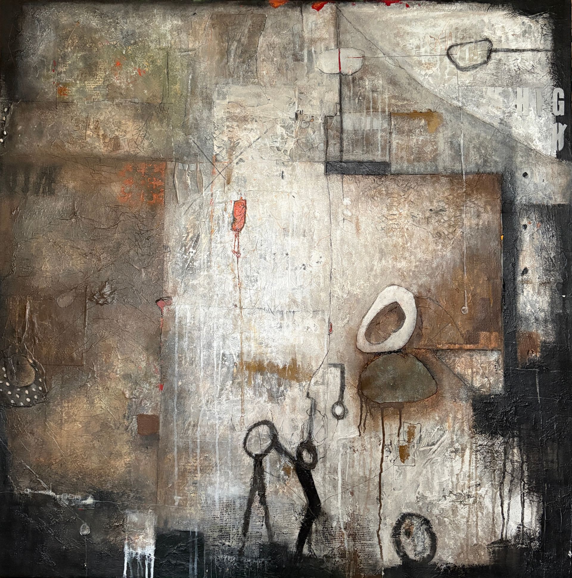anneleyer.art | contemporary | artwork | Kunstwerk | Abstract | Galerie | Sammlung | Collection | mixed media canvas |