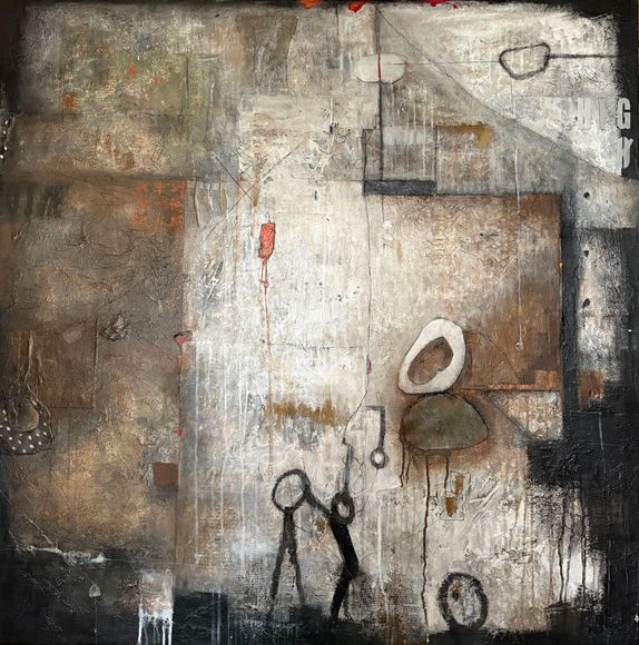 anneleyer.art | contemporary | artwork | Kunstwerk | Abstract | Galerie | Sammlung | Collection | mixed media canvas |