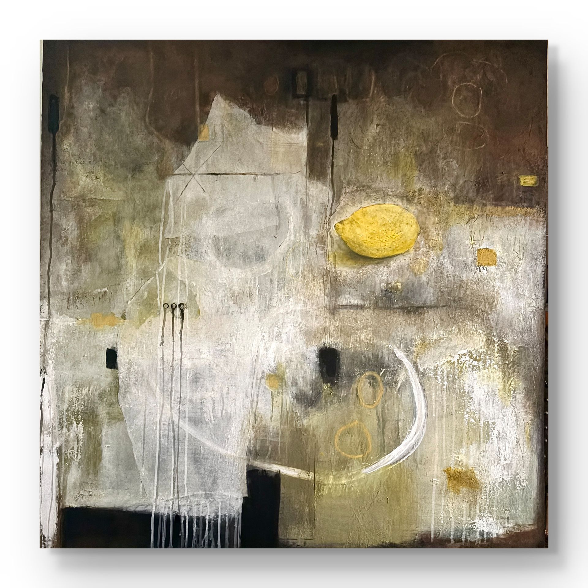 RETIRO DE VERANO| 2026 | H 100 X W 100 CM | MIXED MEDIA | CANVAS | OILPASTEL | GRAPHIT | ACRYLICS #Kunst #Galerie #Kunstwerk #Abstrakt #contemporary #art #collection #AnneLeyer Amsterdam #Design